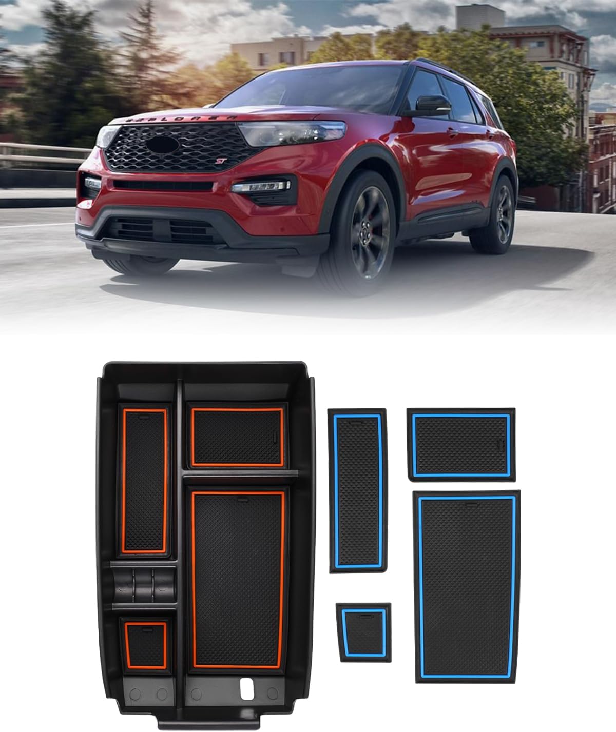 Muslogy For 2020-2024 Escape Dash Storage Box Insert Behind Screen Back - View #8