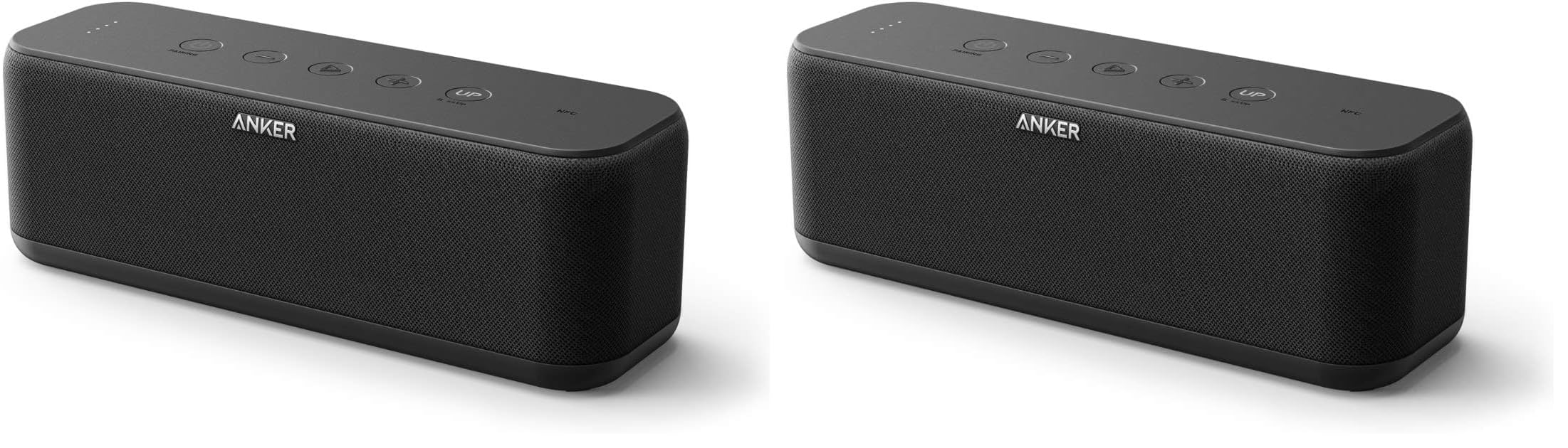 Anker SoundCore Boost 20W Bluetooth Speaker with BassUp Technology - 12h Playtime, IPX5 Water-Resistant, Portable Battery with 66ft Bluetooth Range/Superior Sound & Bass (Renewed) (Pack of 2) 1.29 pounds (Pack of 2)