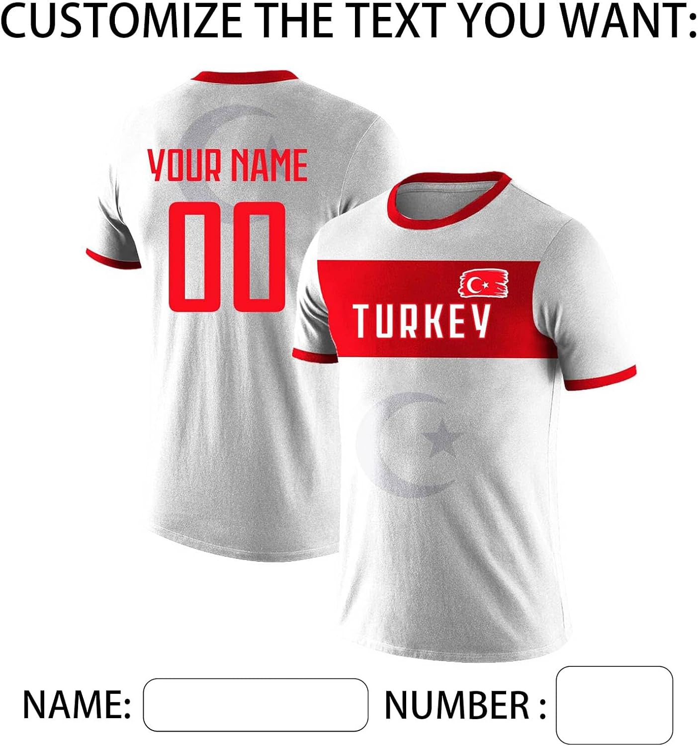 Custom National Soccer Jersey 2026 Personalized Team Shirt for Men Uniform with Name Number for Women Kids Fan Gifts