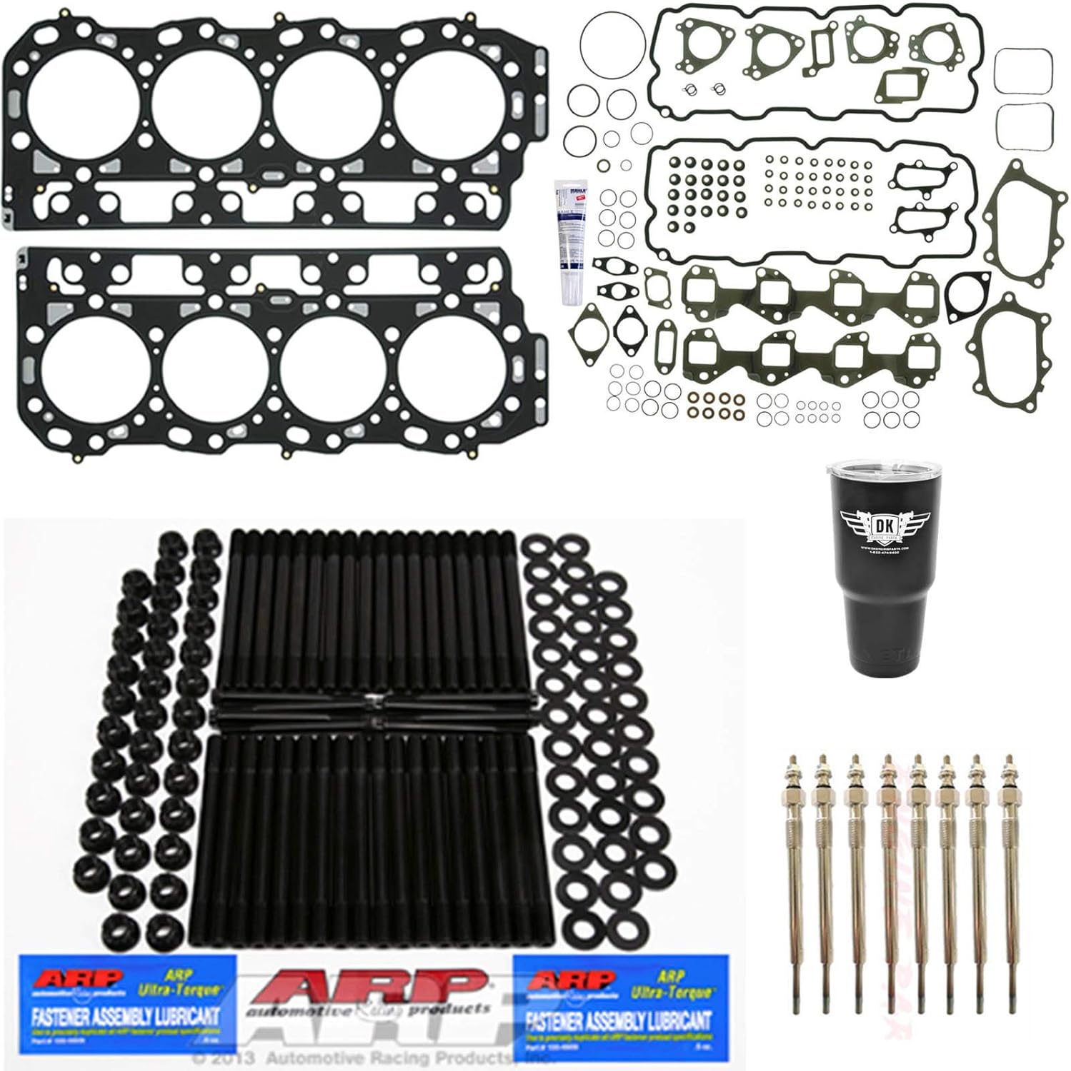 ARP Studs Head Gasket Set Glow Plug Kit Fits GM Chevy