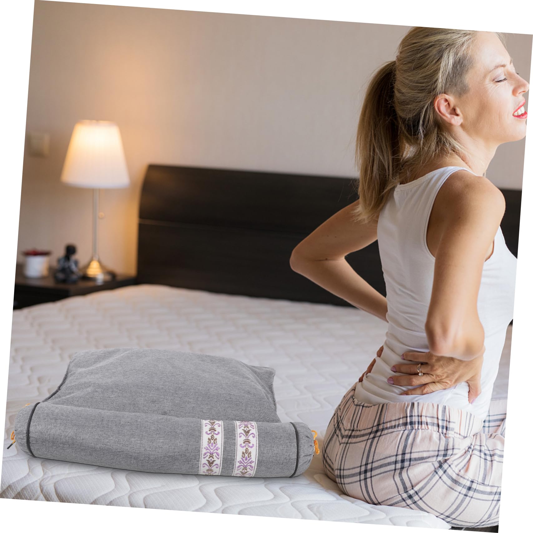 Alipis Almohada Inteligente Cervical de Tela, Soporte para Cuello y Zona Lumbar, Portátil y Cómoda para Oficina, Barco y Descanso Diario