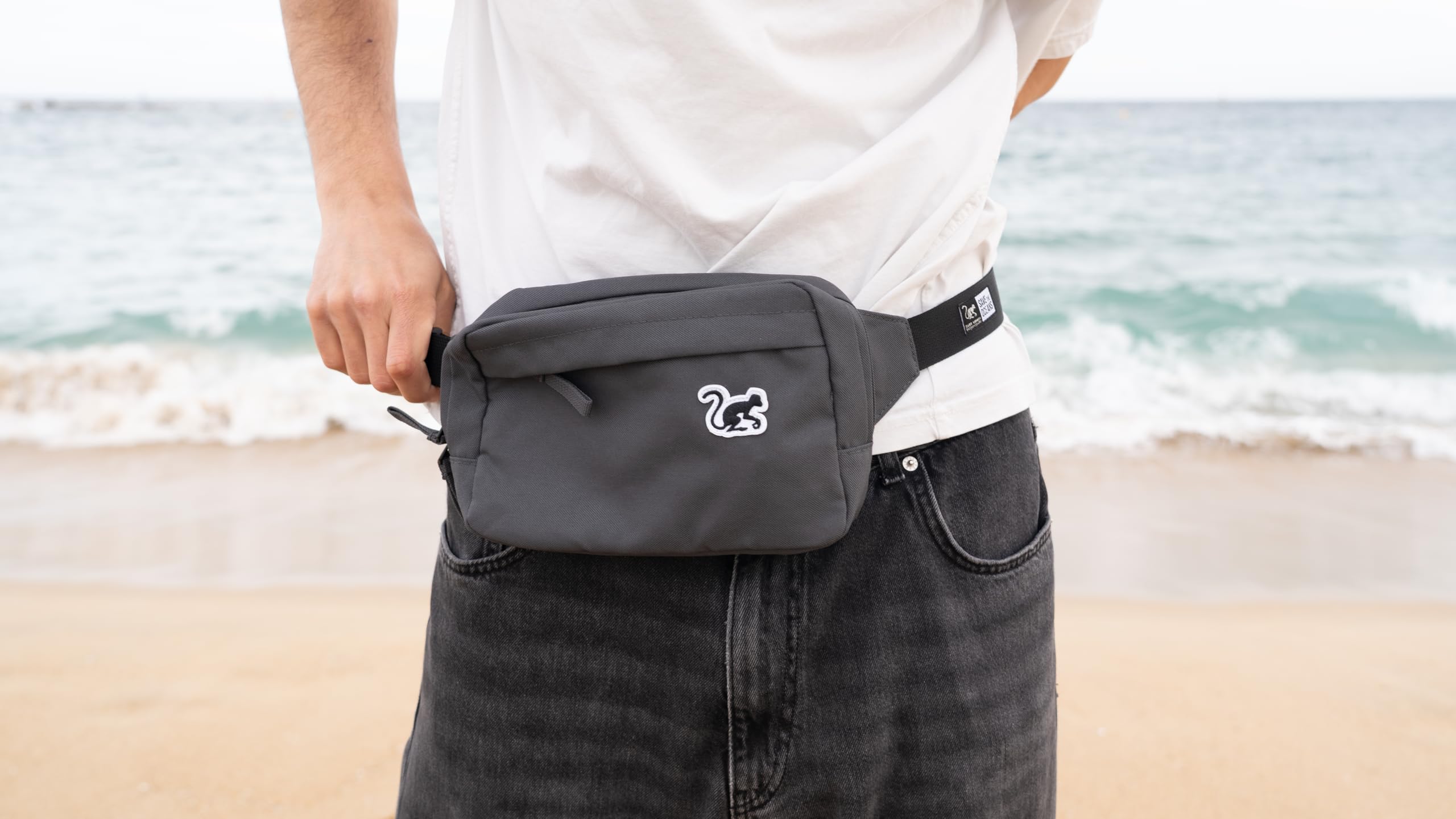 Torba biodrowa - Torba na ramię - Torba Unisex-Dorośli - 2L - Recykling, Ołów, Pas biodrowy lub biodrowy