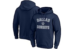 Fanatics Men Navy Dallas Cowboys Victory Arch Team Fitted Pullover Hoodie