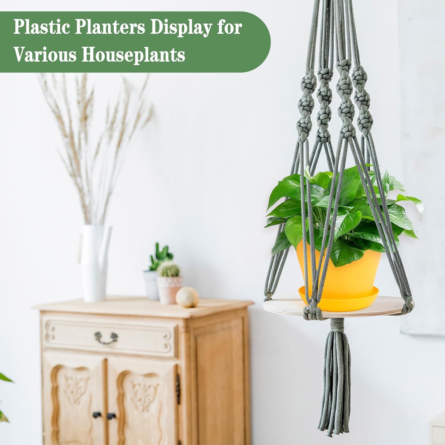 6.7 Inch Plant Pots Indoor Outdoor, 8 Pack Colorful Plant Flower Pots with Drainage Holes and Saucers Plastic Planters Nursery Pots for Garden Plants Flowers Succulents