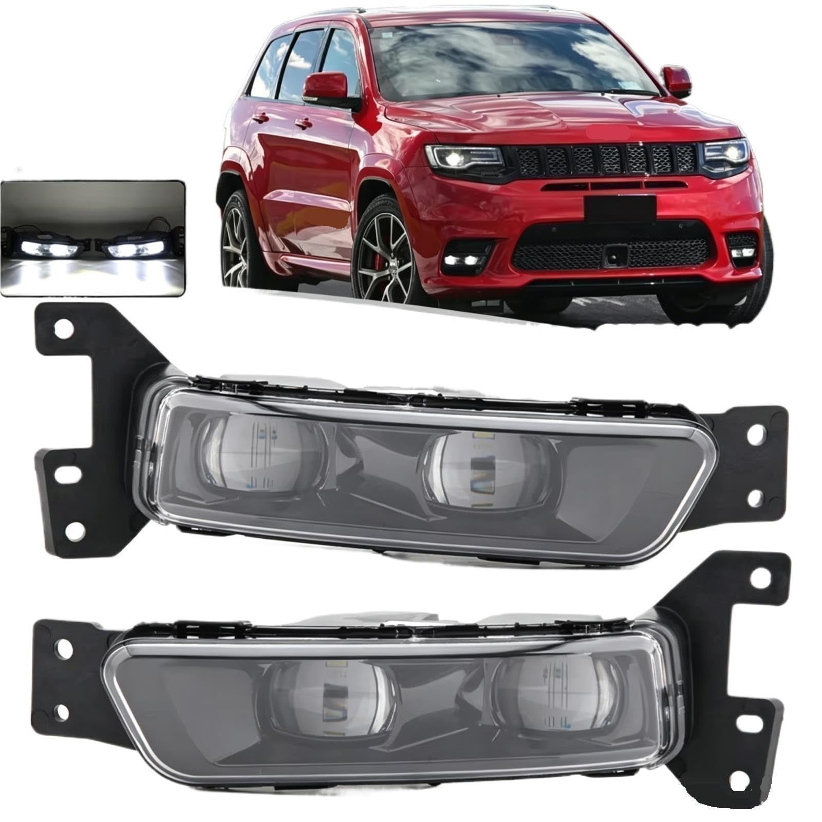Per Jeep Per Grand Per Cherokee 2017-2022 Fendinebbia Per Auto