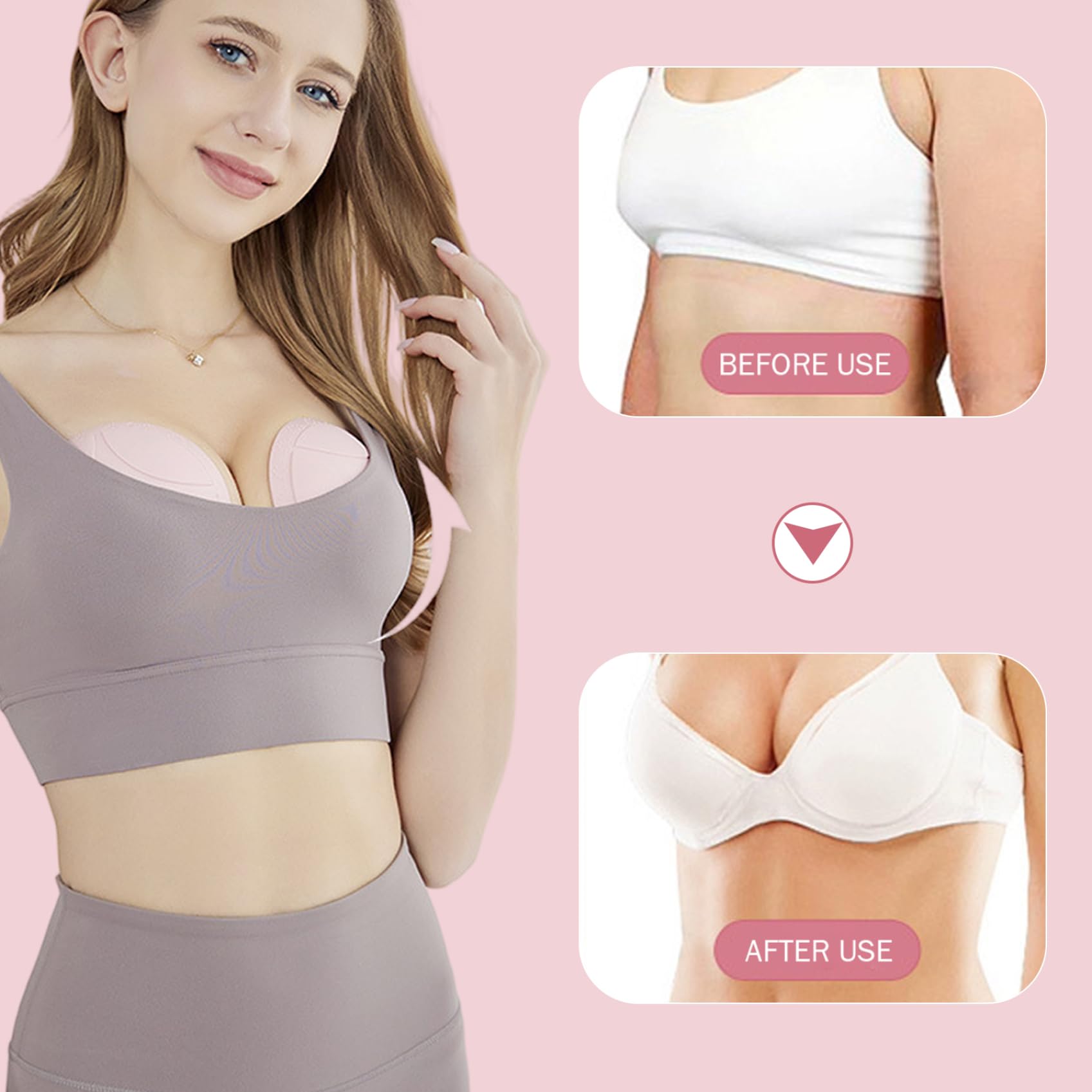 Masseur de sein sans fil pour femmes, masseur en Silicone Rechargeable avec 5 Modes, conception étanche et silencieuse pour plus de confort