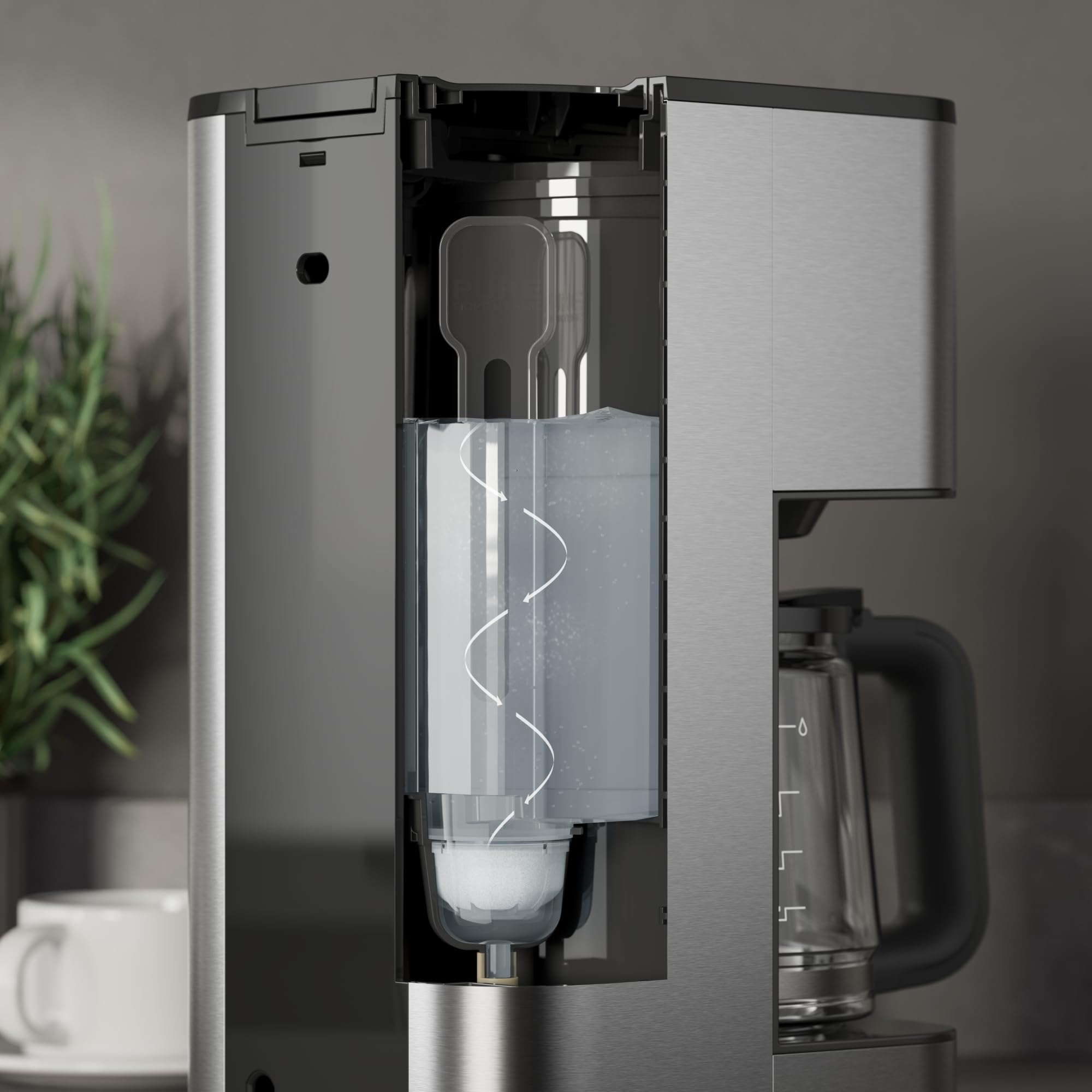 AEG Kaffeemaschine Deli 5, 1,5 l, Programmierbarer Timer, Warmhaltefunktion, Sicherheitsabschaltung, Wasserstandsanzeige, Optimale Mengendosierung, Anti-Tropf-Funktion, Edelstahl, CM5-1-6ST