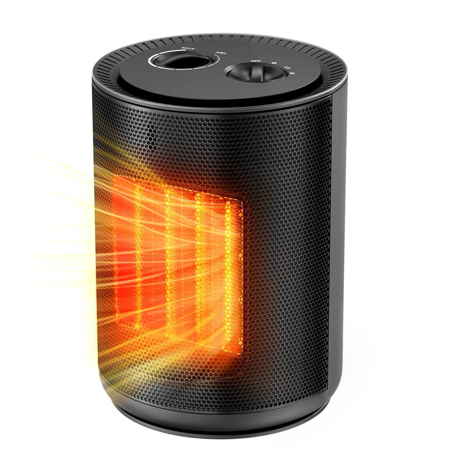 Photo 1 of R.W.FLAME Small Space Heater for office,1500W Ceramic Heater with Thermostat, Portable Heaters for indoor use, Quiet and Safe for Office or Home Use, ETL Certified, Overheat and Tip-Over Protection
