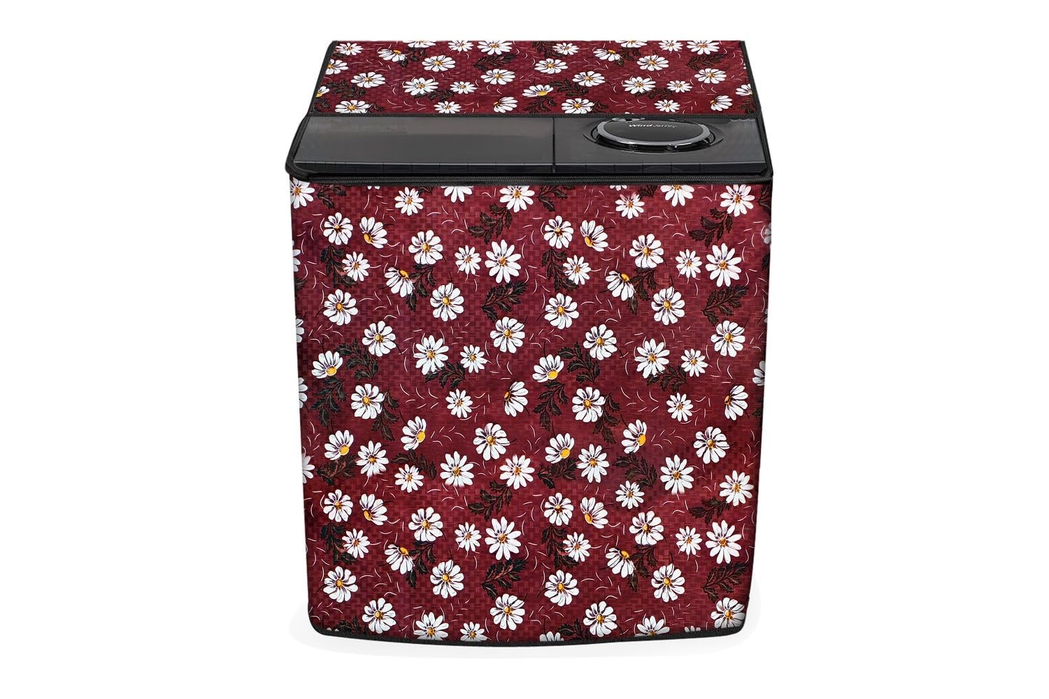 Stylista Washing Machine Cover Compatible for LG 8.5 kg P9563R3FA semi Automatic Printed Pattern-picture-26