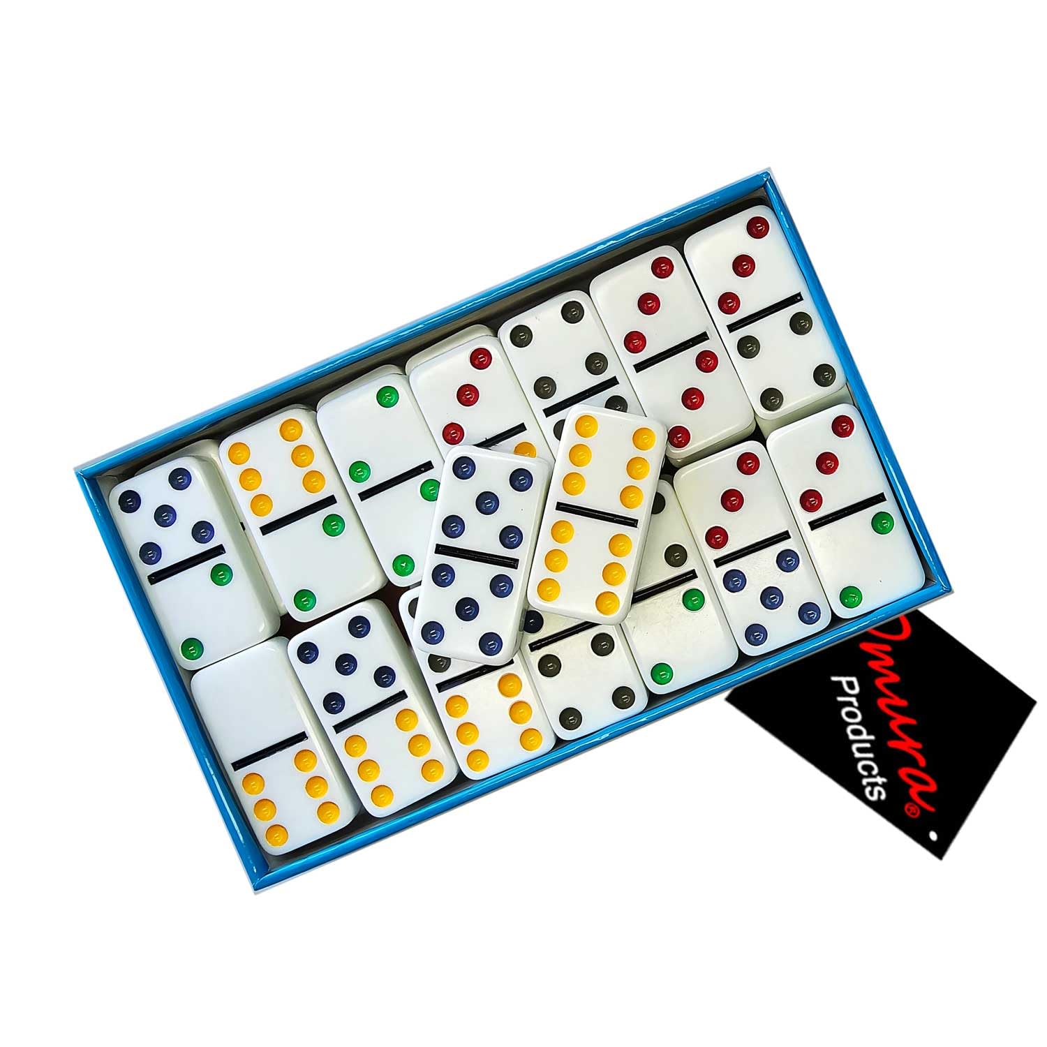 Amazon.com: OMURA Games | Professional Double 6 Dominoes Set