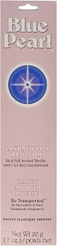 Blue Pearl Classic Fragrance Incense, Sandalwood Blossom, 20 Gram