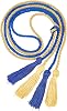 CRASPIRE 2 Colors Graduation Honor Cords Gold Tassel Cord 64.3 Inch Long Royal Blue Braid Honors Ropes with Tassels for Student Graduation Decorations Bachelor Gown Master Doctoral Photography