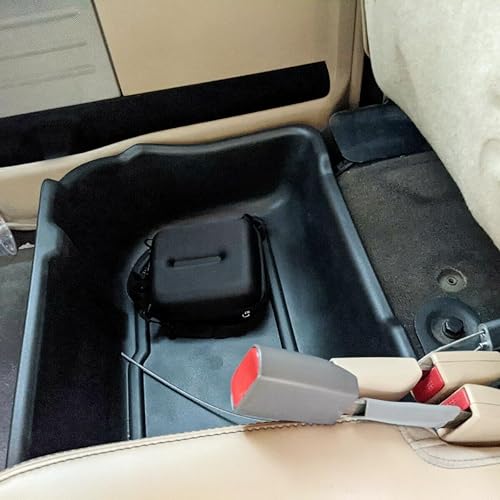 Miniatura 6 de KUAFU Caja de almacenamiento para debajo del asiento compatible con Ford F150 F-150 Supercrew Cab 2009-2014 con subwoofer de plástico negro