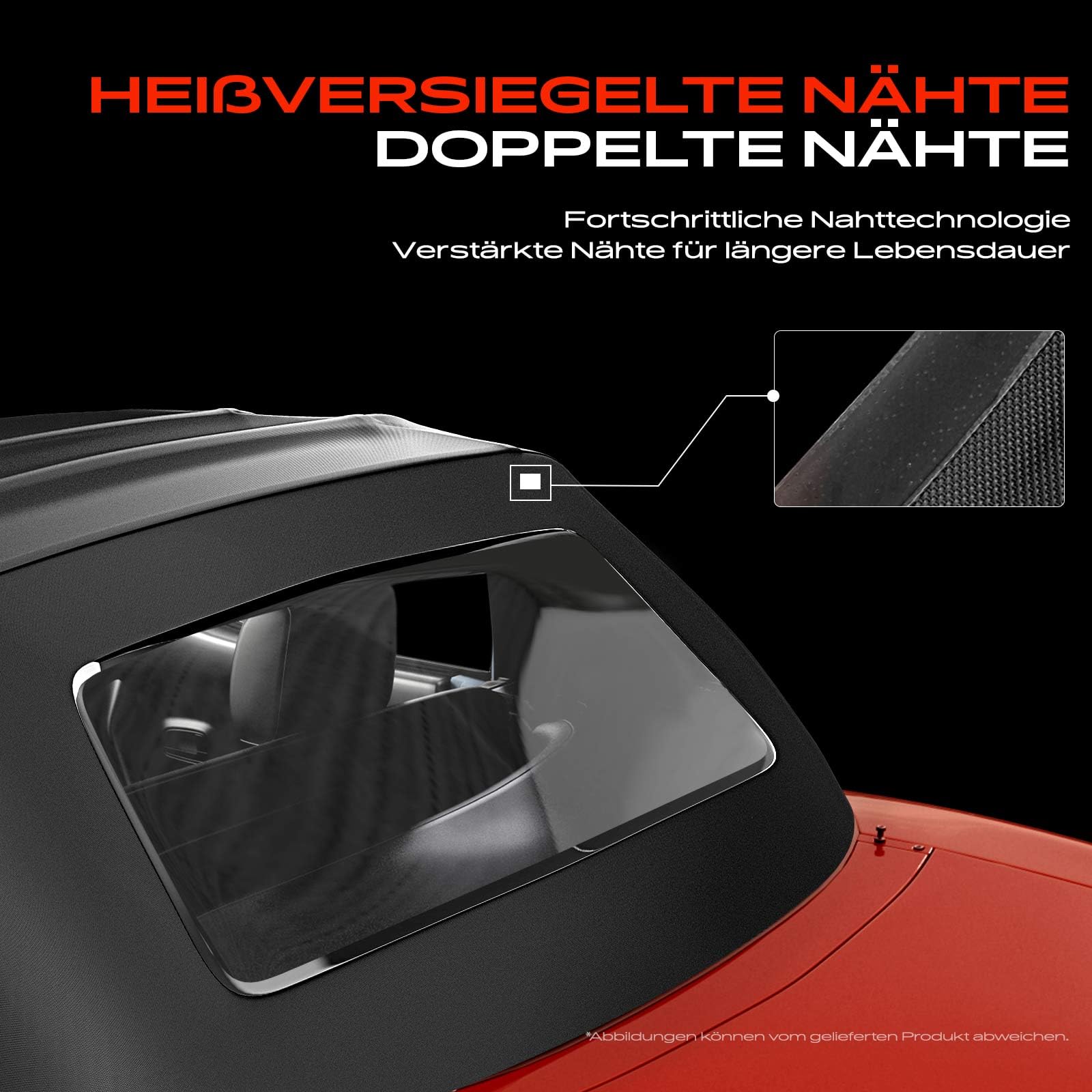 Frankberg Cabrioverdeck Softtop Verdeckbezug Schwarz für MX-5 I NA MX-5 II NB 1.6L 1.8L 1989-2005 MA011332