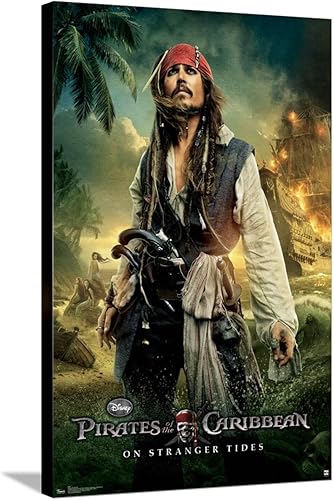 Trends International Disney Pirates of the Caribbean On Stranger Tides - One Sheet 2 Canvas Wall Poster