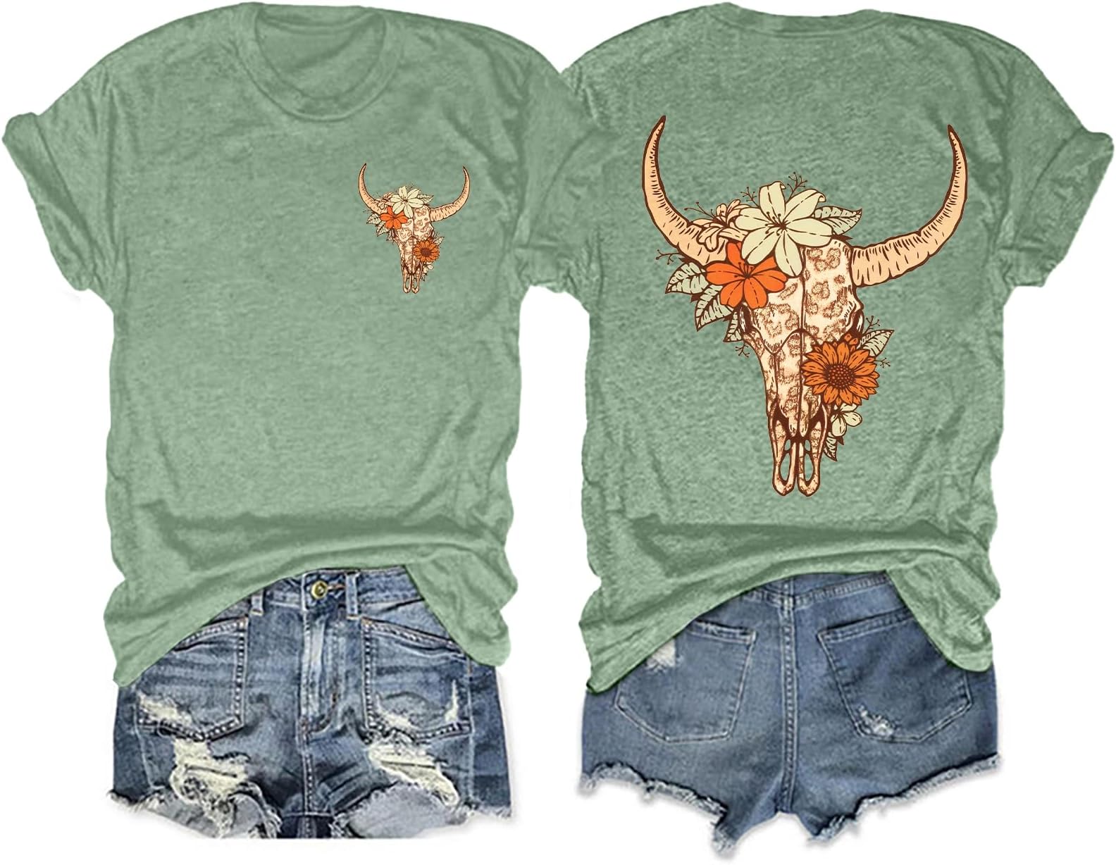 Women Summer Tops Western Graphic Short Sleeve T-Shirts Casual Cute Tees 2026 Cowgirls Shirts
