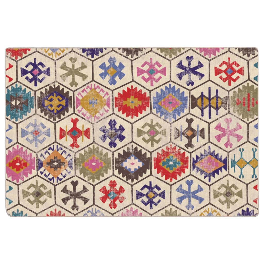 vidaXL Tapis Lavable Multicolore 120x180 cm
