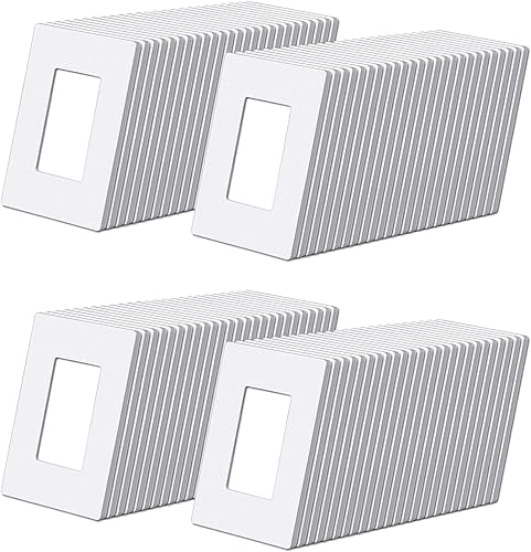 Vista 19 de BESTTEN Placa de pared de 5 bandas marrón mate sin tornillos, cubierta de salida para decoradores, Serie USWP8 de la Colección Signature, H4.69” x