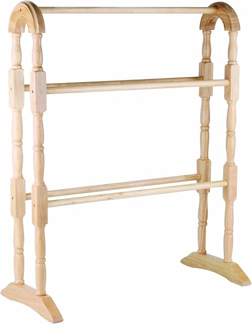 apollo THE HOUSEWARES BRAND RB Towel Rail NAT, Wood, Natural, 63x78x30