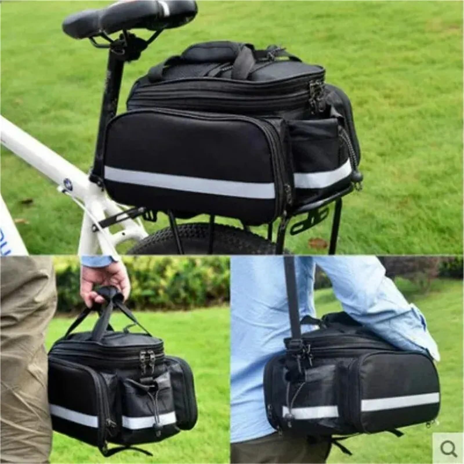Fahrrad GepäCkträGertasche Fahrradträgertasche Fahrradträgertaschen Kofferraumtasche Radfahren Multifunktionale Reisetasche mit großer Kapazität und Regenschutz FüR FahrräDer