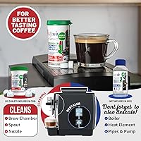 Vista 5 de Caffenu Tabletas de limpieza compatibles con Jura. Limpieza de 30 tabletas. Tabletas de limpieza de café. Limpia partes internas, portafiltro, áreas