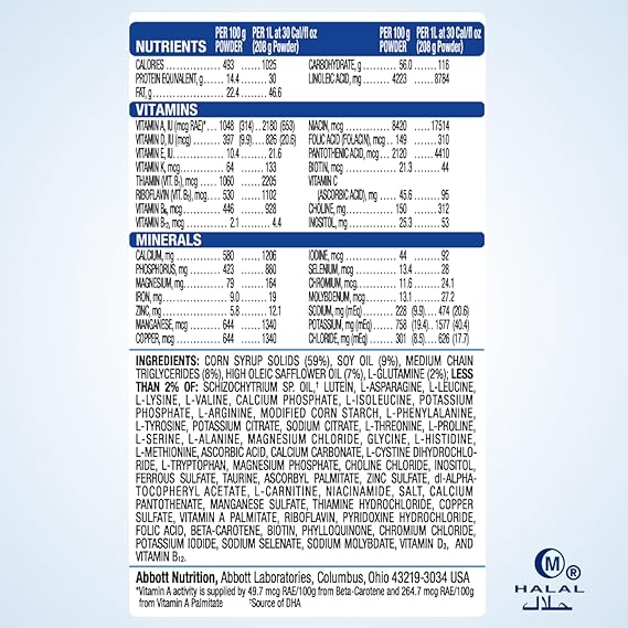 EleCare Jr Unflavored, DHA & Lutein Amino Acid-Based Nutrition Powder, Complete Nutrition for Ages 1 and Older, 14.1-oz Can