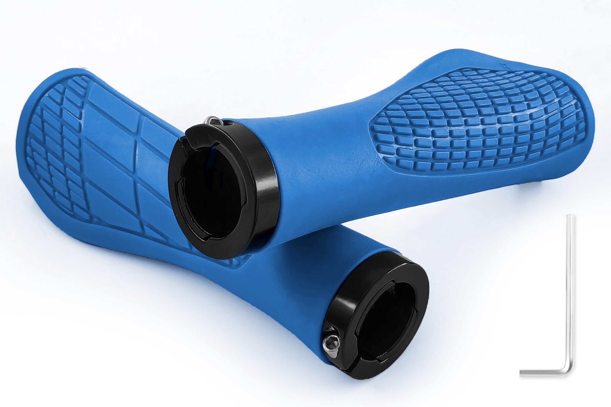 MAJOYLIFE Fahrradgriffe 22mm,Fahrradgriff Ergonomisch,Lenkergriffe Fahrrad für MTB,BMX,Roller,Rennrad(Blau)