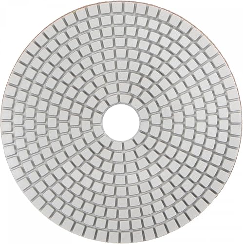 uxcell Almohadilla de pulido de diamante de 5 pulgadas, 1500 granos de molienda húmedaseca para piso de encimera de mármol de hormigón de piedra