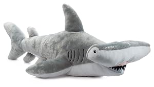 The Petting Zoo Hammerhead Shark Animal Plushie Gifts for Kids Wild Onez Ocean Animals Jumbo Shark Plush Toy