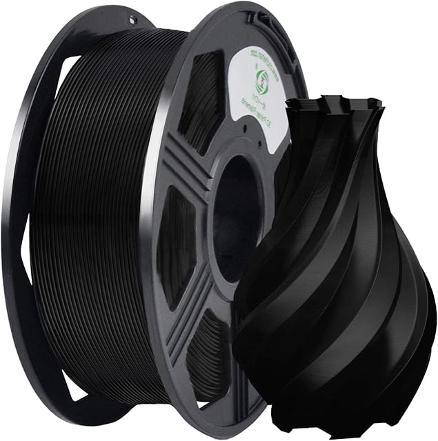YOYI YOYI PLA 3D Printer Filament, PLA Filament 1.75mm Dimensional Accuracy +/- 0.03mm, 1kg Spool (2.3lbs), PLA Black
