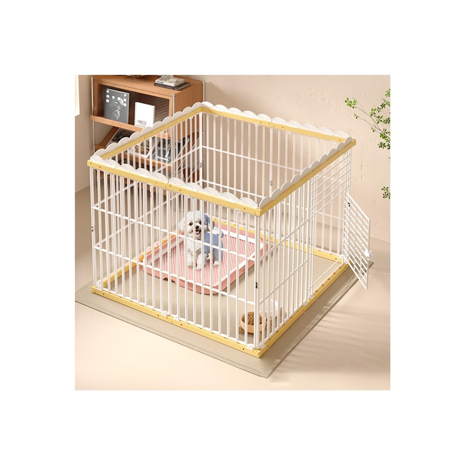 Parc pour chiot portable avec porte enclos amovible et modulable