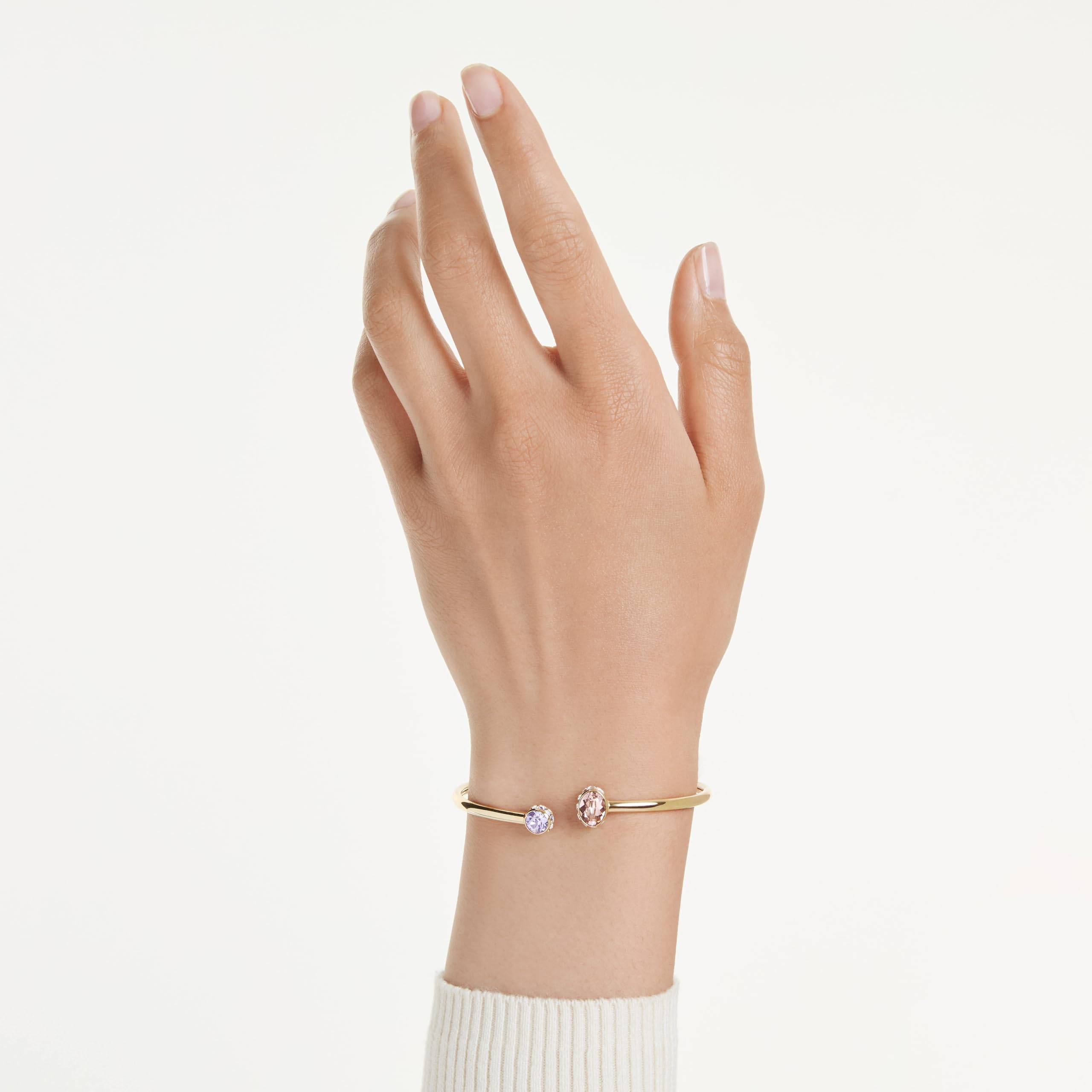 Swarovski Chroma Kolekcja, Mieszane szlify, Wielokolorowy, Powlekany w odcieniu złota