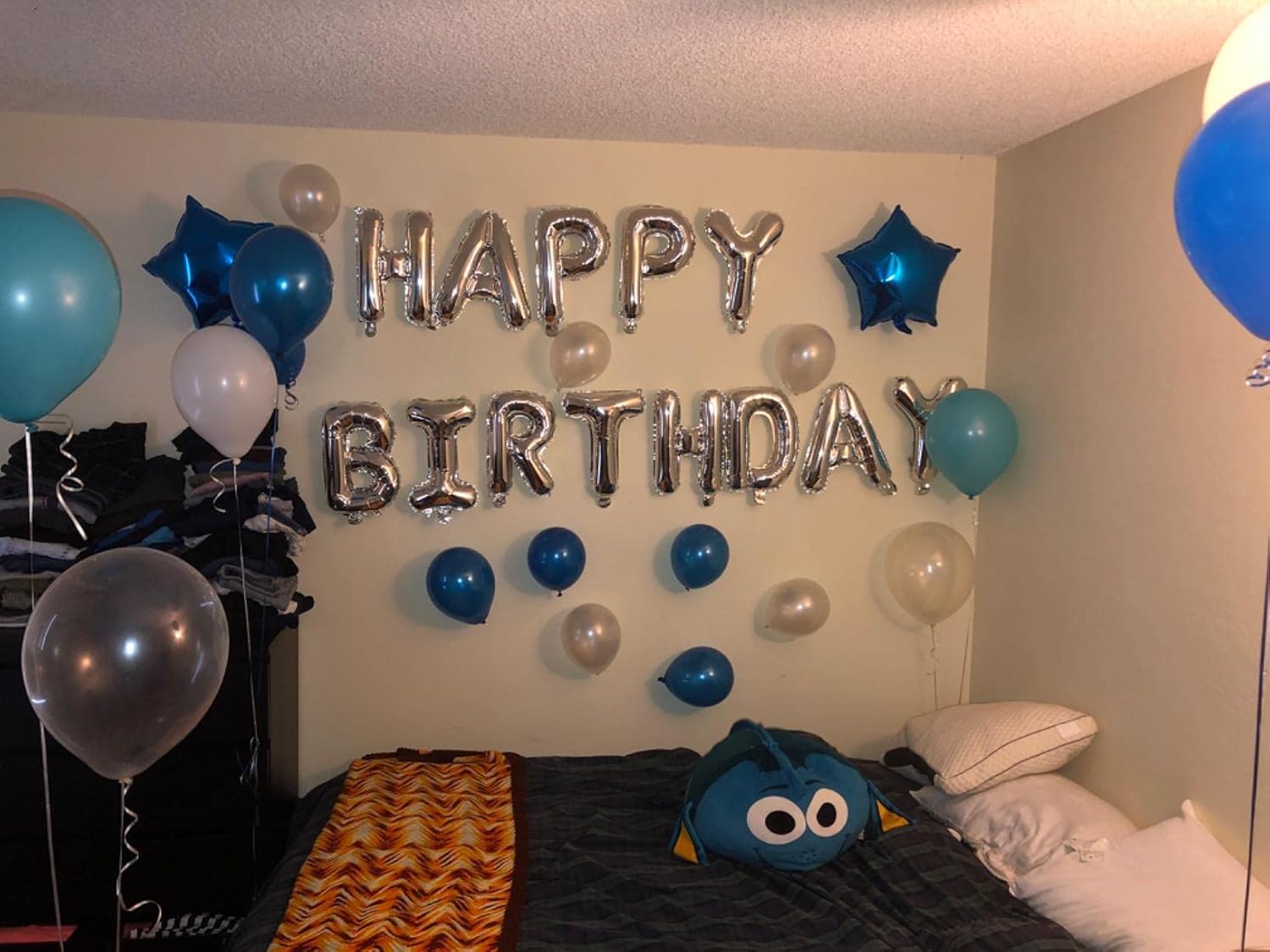 iPartycool 50Pcs Happy Birthday Balloon Decorations, 3D Premium Reusable Aluminum Foil Birthday Banner and Ecofriendly Big Star and Latex Balloons Set for Birthday Party Decorations and Supplies - Image 7