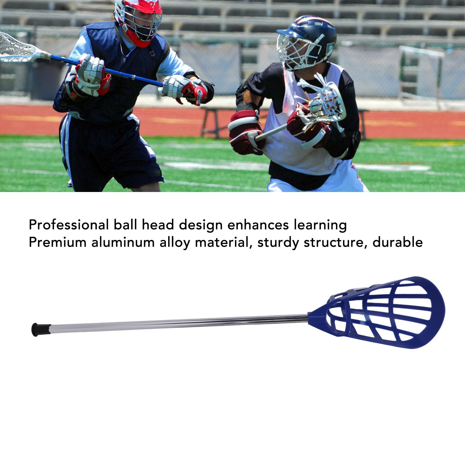 Lacrosse-Stick, Leicht aus Aluminiumlegierung, Trainingsgerät, Profi-Stick für Anfänger und Fortgeschrittene