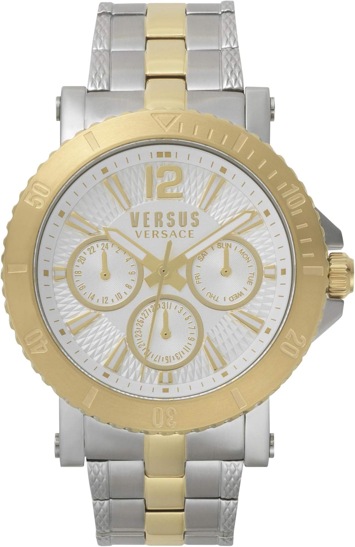 Versus by Versace Men's Analog Quartz Watch with Two-Tone-Stainless-Steel Strap VSP520618