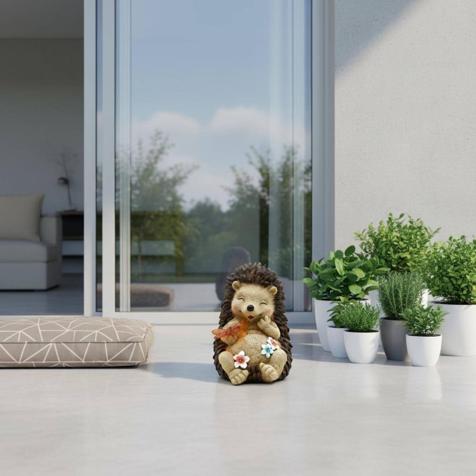 Baoblaze Luce Decorativa da Esterno Solare Lampada da Giardino Figura Animale LED in Resina con Luce Calda per Cortile Terrazza Prato Adatta per Feste Serate all’Aperto Regali