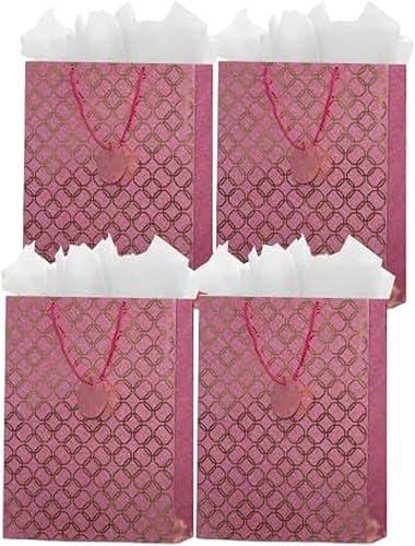 Paquete de 4 bolsas de regalo grandes de gran calidad.