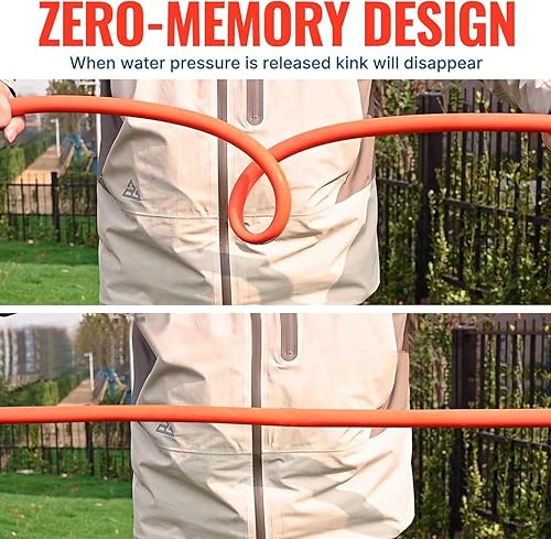 Miniatura 4 de YAMATIC Manguera de jardín resistente de 58 pulgadas x 30 pies con accesorio giratorio, manguera de agua súper flexible, para todo tipo de clima,