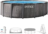 Intex - 26742ND - Kit Piscine Baltik Ronde Tubulaire 4,57 x 1,22 - 1