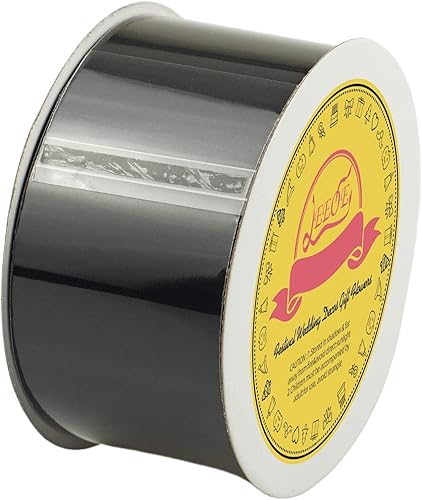 Miniatura 615 de Cinta de satén verde esmeralda de doble cara de 1-1/2 pulgadas x 50 yardas, cinta de poliéster verde esmeralda para envolver regalos, muy adecuada