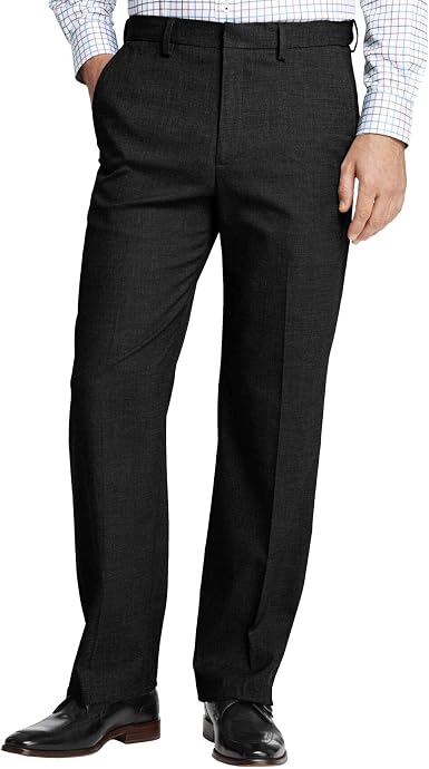 Amazon.com: Johnston \u0026 Murphy - Pantalones de vestir para hombre, talla  regular, color negro 34 30.0 in : Ropa, Zapatos y Joyería