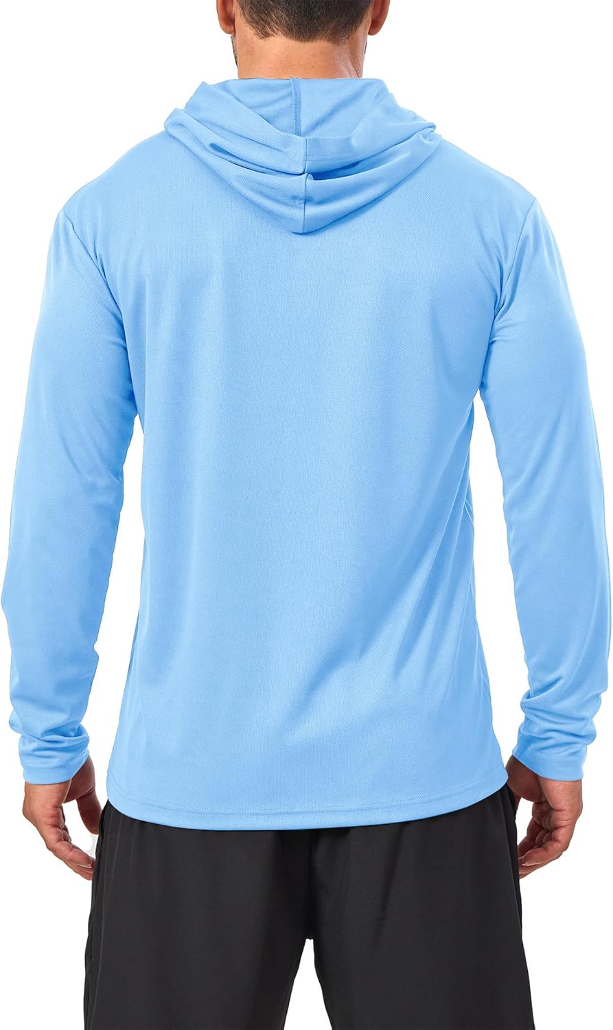 5 Pack Sun Protection Hoodie for Men UV Long Sleeve Shirts Quick Dry Lightweight Work Athletic Rash Guards