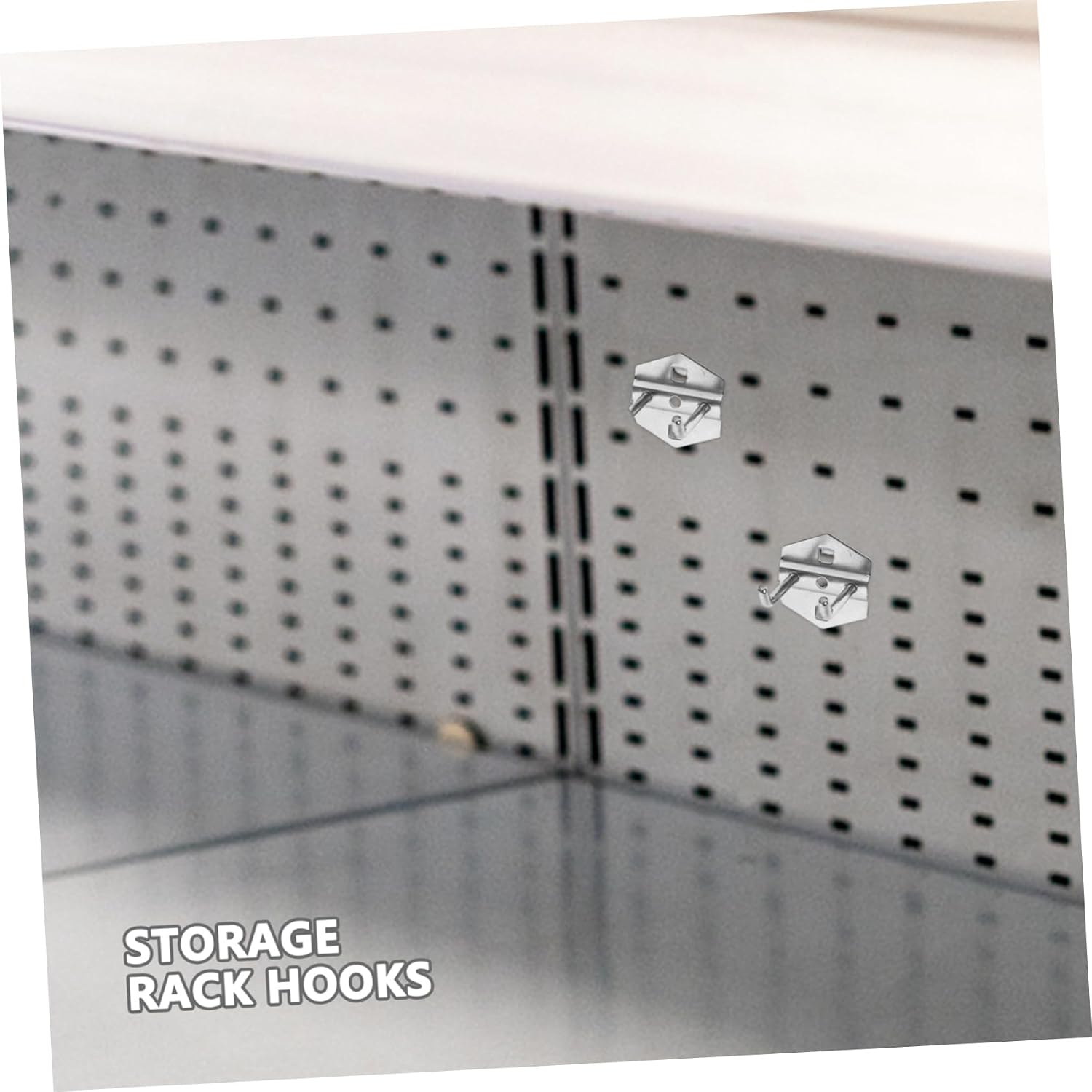 GANAZONO 6pcs Metal Pegboard Hooks for Garage and Home Storage Utility Hangers for Tool Organization Easy to Install Space-efficient Design for Compact Arrangement