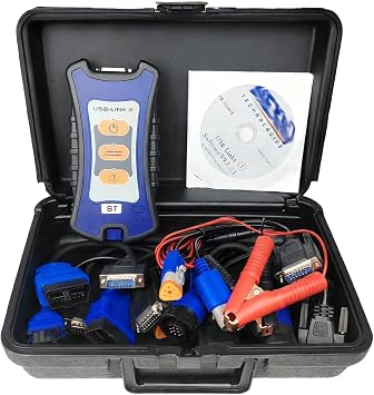 Nexiq USB Link 3 Diagnostic Scanner Tool Interface Wired Edition with Repair Information Easy to Use for Universal Truck Excavator Diesel Engine Diagnostic Scanner Tool