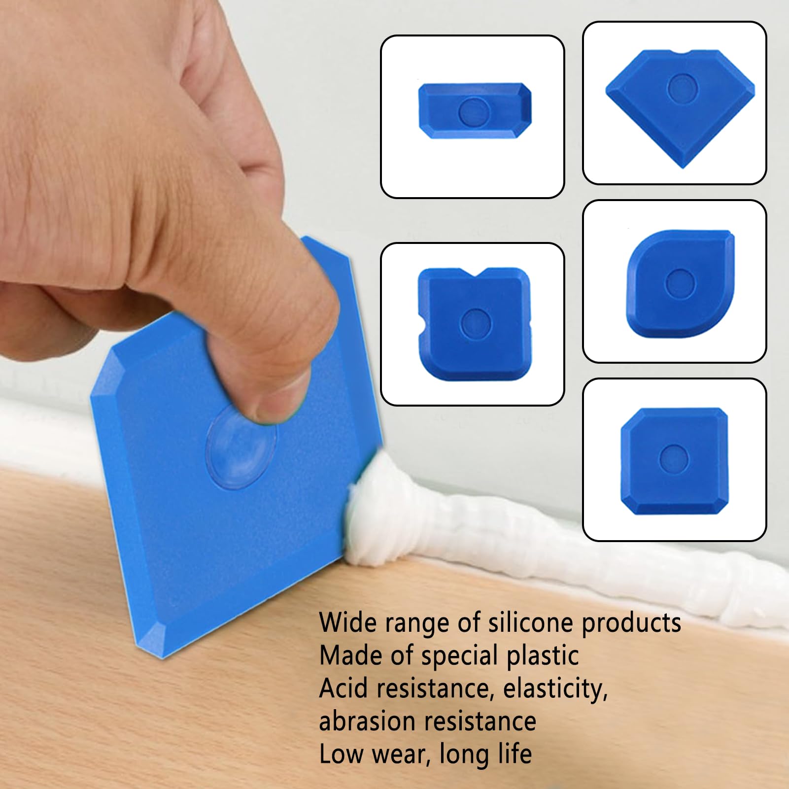 5 Pezzi Spatole In Silicone Per Cucina - Set Raschietti Antiaderenti Multiuso | Morbide, Termoresistenti, Con Gancio, Per Padelle E Ciotole - 4