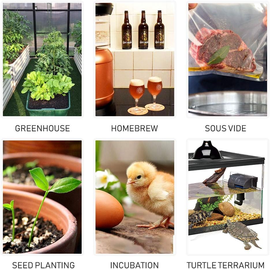 Diagram showing various applications for Inkbird controllers