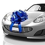 Zoe Deco - Big Car Bow - Metallic Purple, 16 Inch - Giant Car Bow for Birthday, Christmas, Wedding Reception, Surprise Party - Large Gift Wrapping for Huge Present