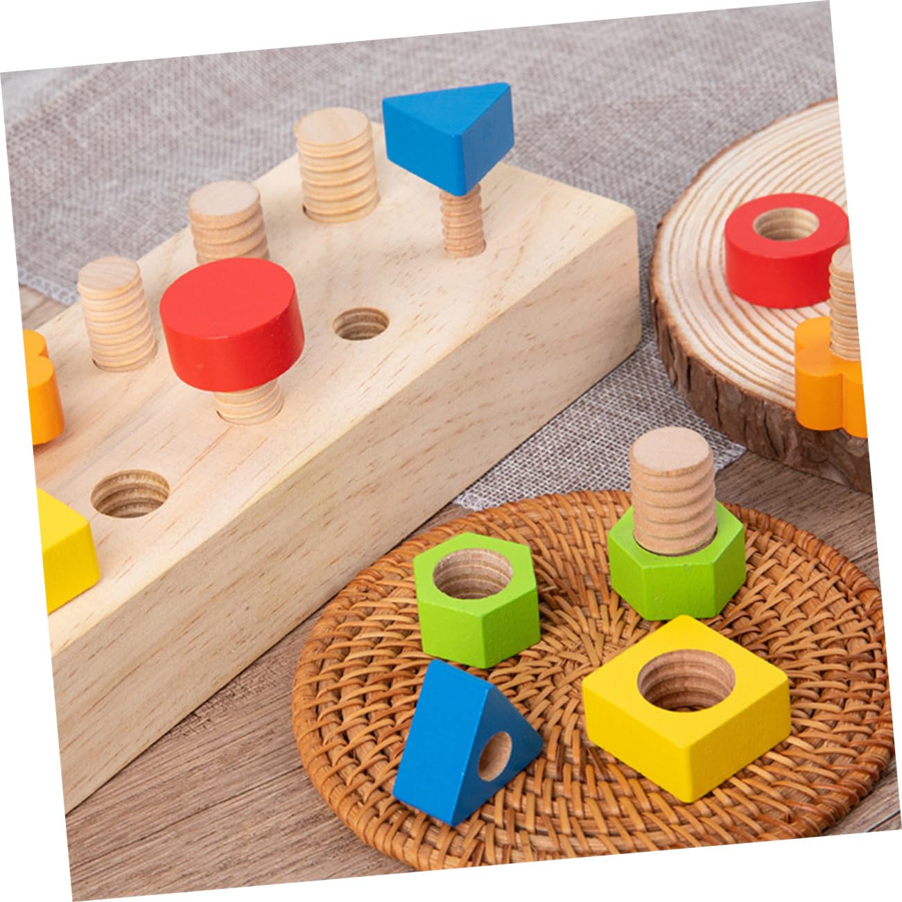SUPVOX Juguete de Formas de Madera 1 Juego para Educación Temprana