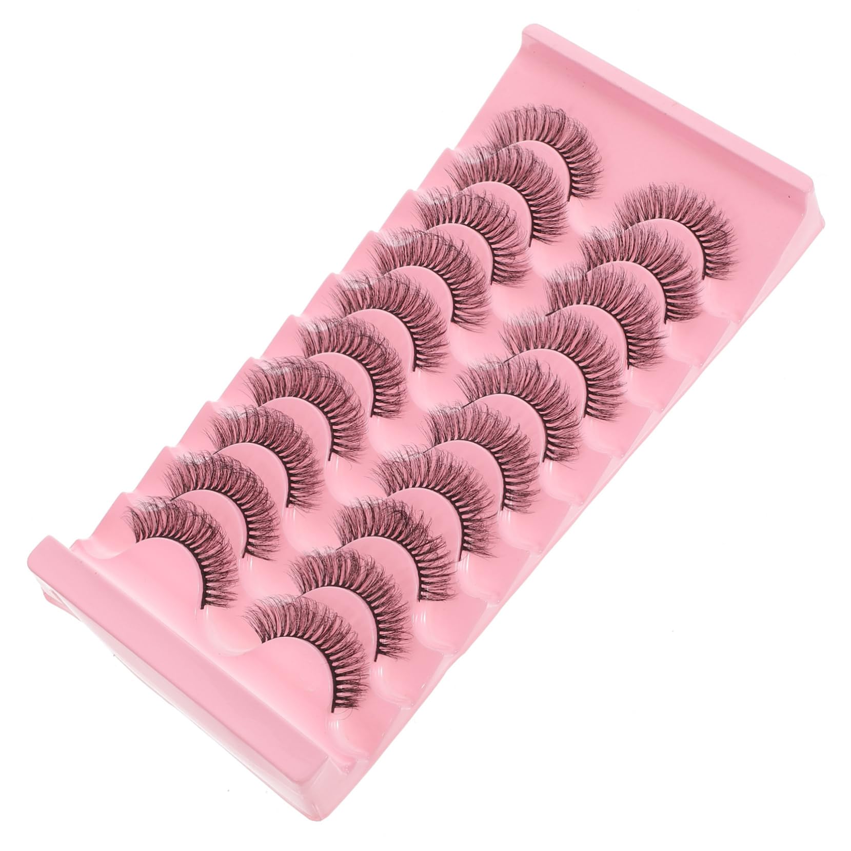 Baluue 50paia Ciglia Finte Per Donne e Ragazze Ciglia Naturali Per Look Sfavillante e Voluminoso Estensioni Per Ogni Occasione