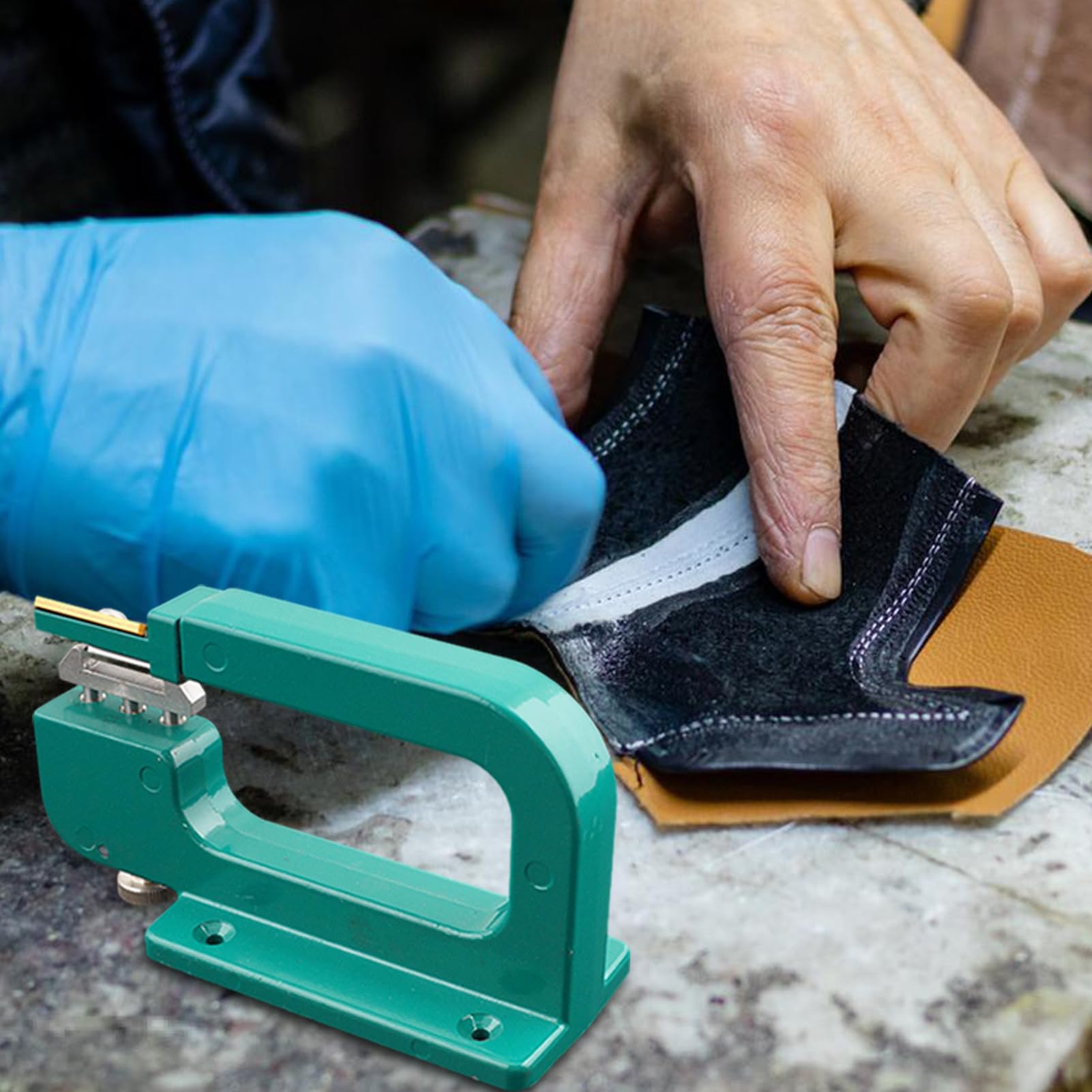 Generico Pelador manual – Herramienta para dividir la piel DIY | Herramienta para la artesanía de cuero | Ideal para dividir, pelar y modelar materiales en laboratorios, aficiones, Pro